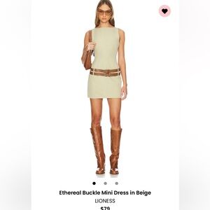 LIONESS ETHEREAL BUCKLE MINI DRESS